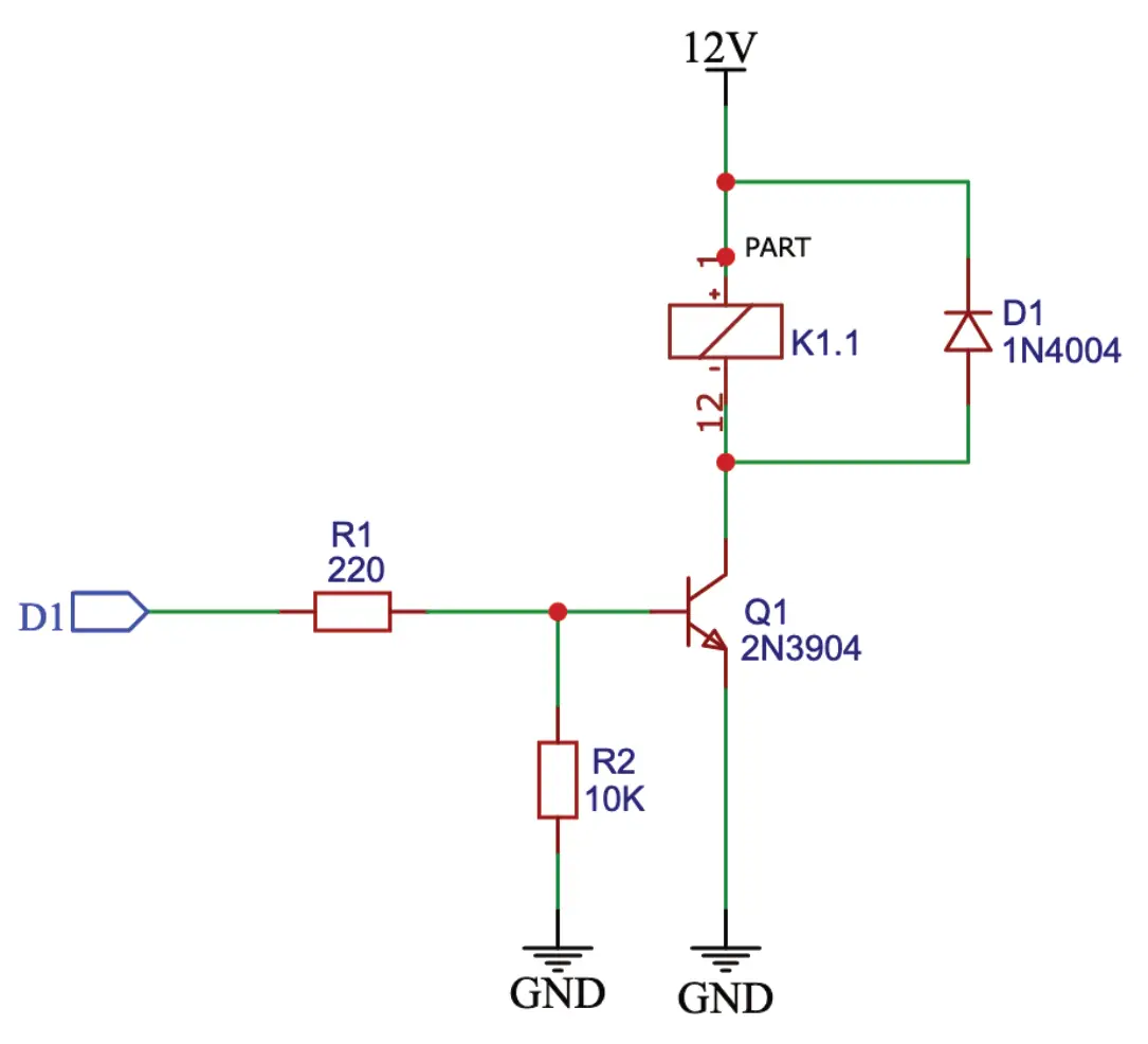 NPN Relais Schaltung Diagramm