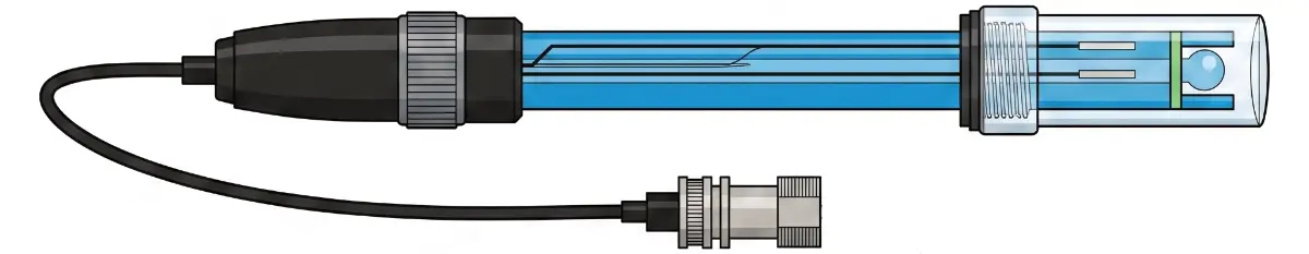 PH-Sensor Sonde mit BNC Anschluss